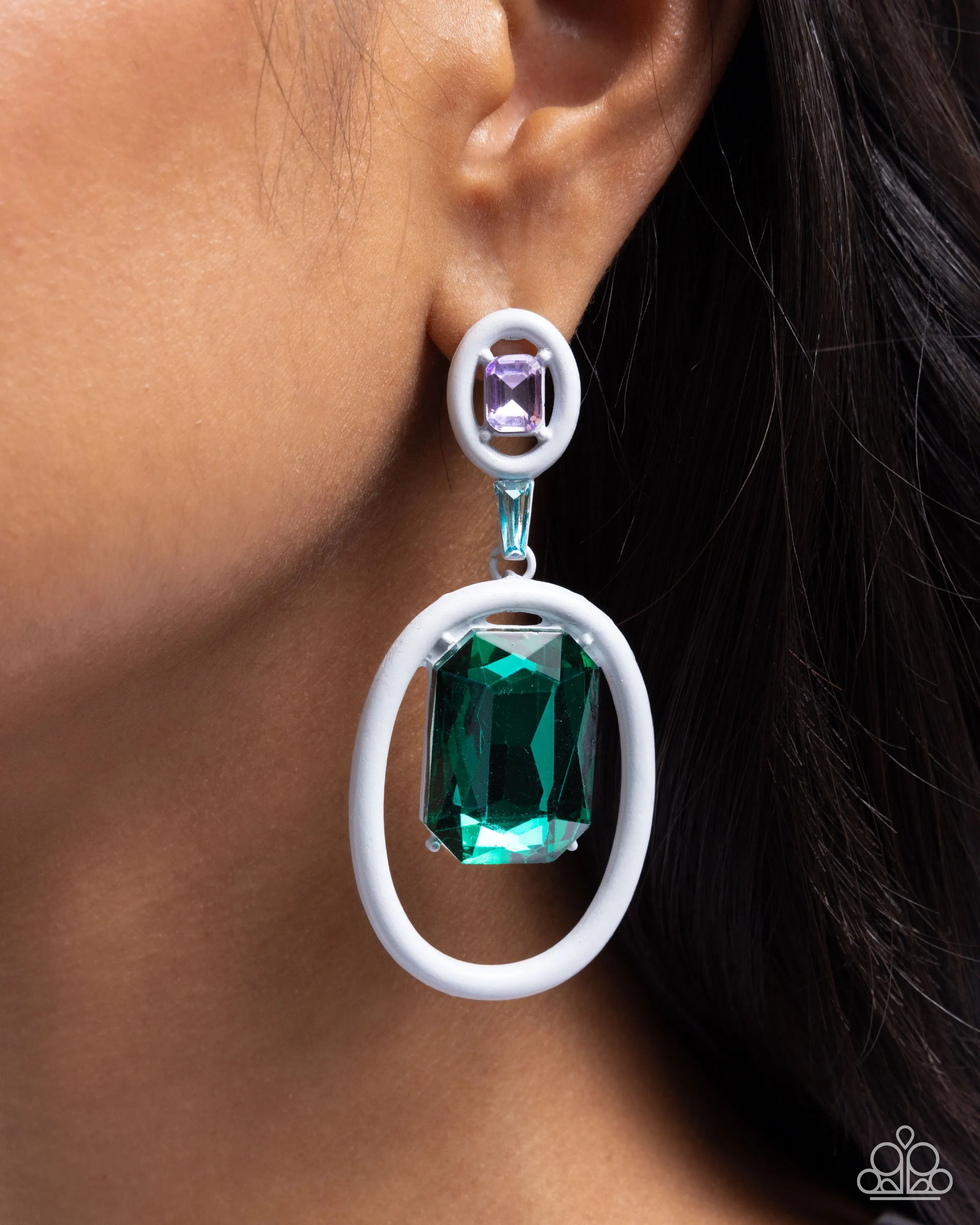 Dipped in Dazzle - White Paparazzi Accessories